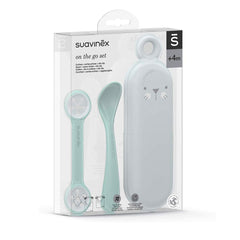 Suavinex-Set Portaposate con Cucchiaio e Reggi Bavaglio