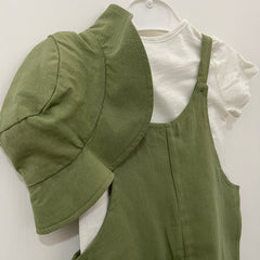 Salopette con t-shirt Il Corredino
