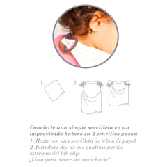 Suavinex-Set Portaposate con Cucchiaio e Reggi Bavaglio