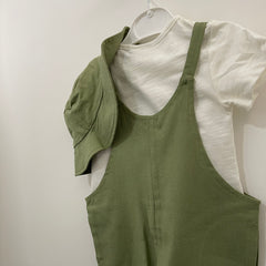 Salopette con t-shirt Il Corredino