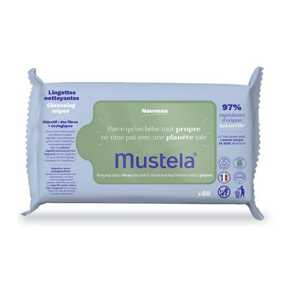 Mustela salviette detergenti 60 pezzi