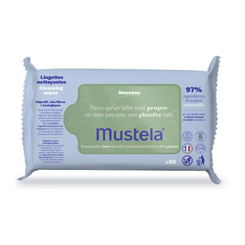 Mustela salviette detergenti 60 pezzi