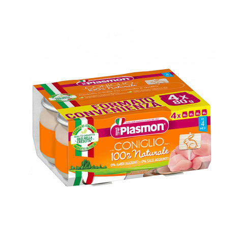 Plasmon Omogeneizzato Coniglio 4 X 80 G