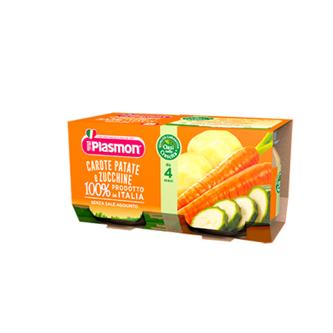 PLASMON OMOGENEIZZATO CAROTE PATATE ZUCCHINE 2X80gr