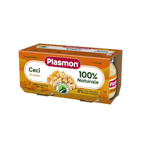 PLASMON OMOG CECI/ZUCCA 2X80gr