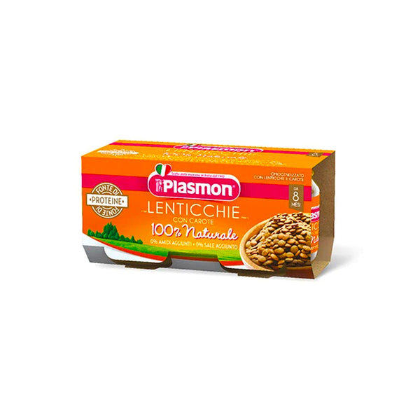 Plasmon Omogeneizzato Lenticchie Con Carote 2x80g