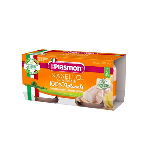 Plasmon Omogeneizzato Nasello Con Patate 2x80gr