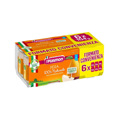 PLASMON OMOGENEIZZATO PERA 6 X 104 G