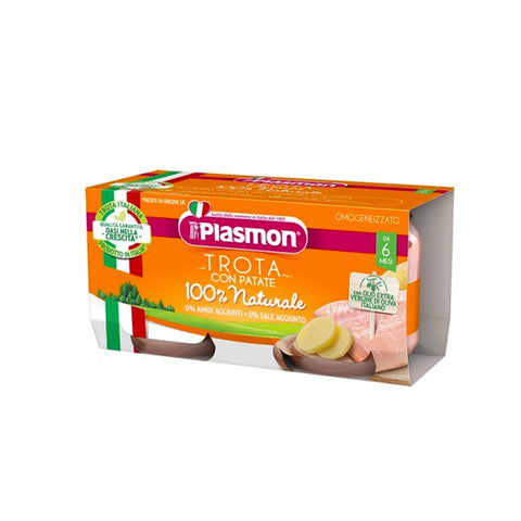PLASMON Omogeneizzato Trota Con Patate 2X80gr