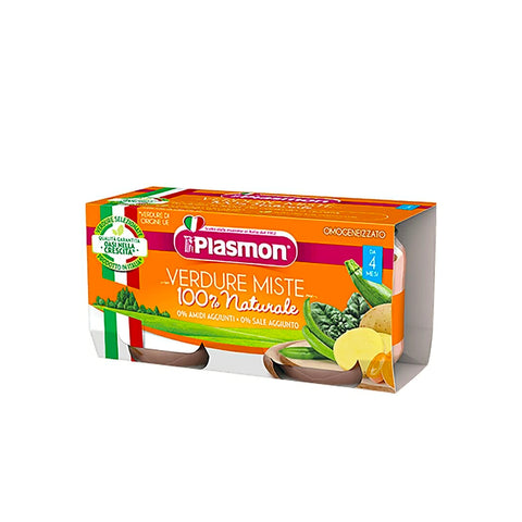 PLASMON OMOGENEIZZATO VERDURE MISTE 2X80gr