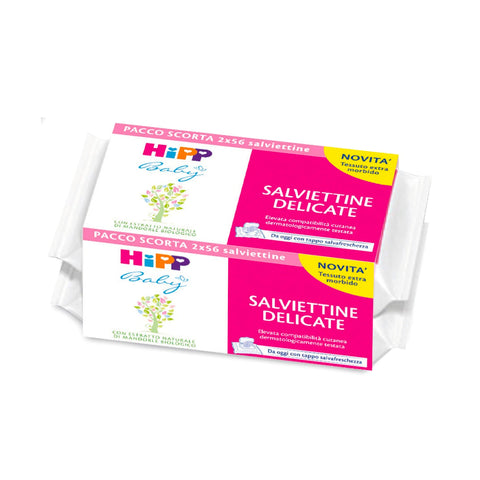 Hipp Salviettine Delicate da 2x56pz